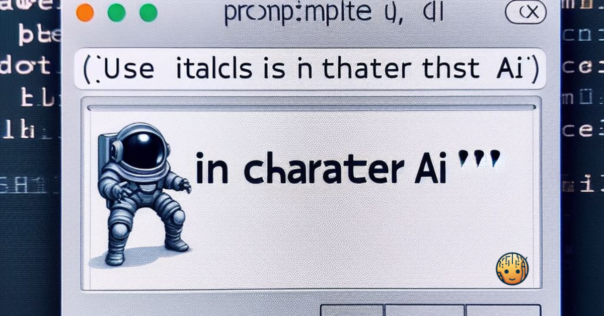 How To Use Italics In Character AI